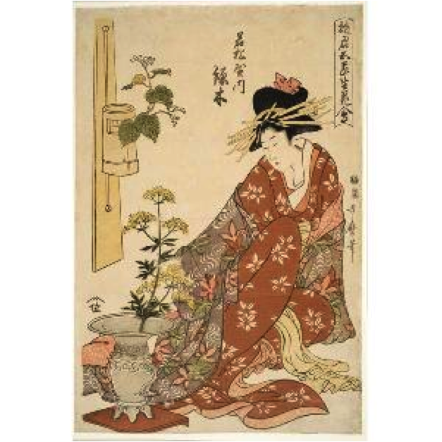 Wakamatsuya uchi Midorigi (Midorigi of the Wakamatsuya